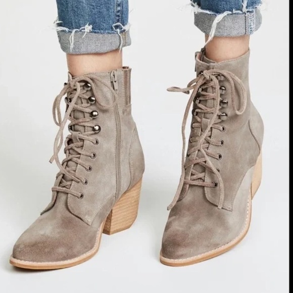 Jeffrey Campbell Elmcrom Lace Up Boots - Picture 1 of 11